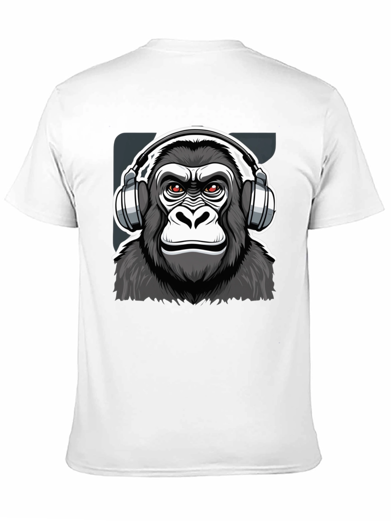 Cool Gorilla DJ Graphic T-Shirt - Black