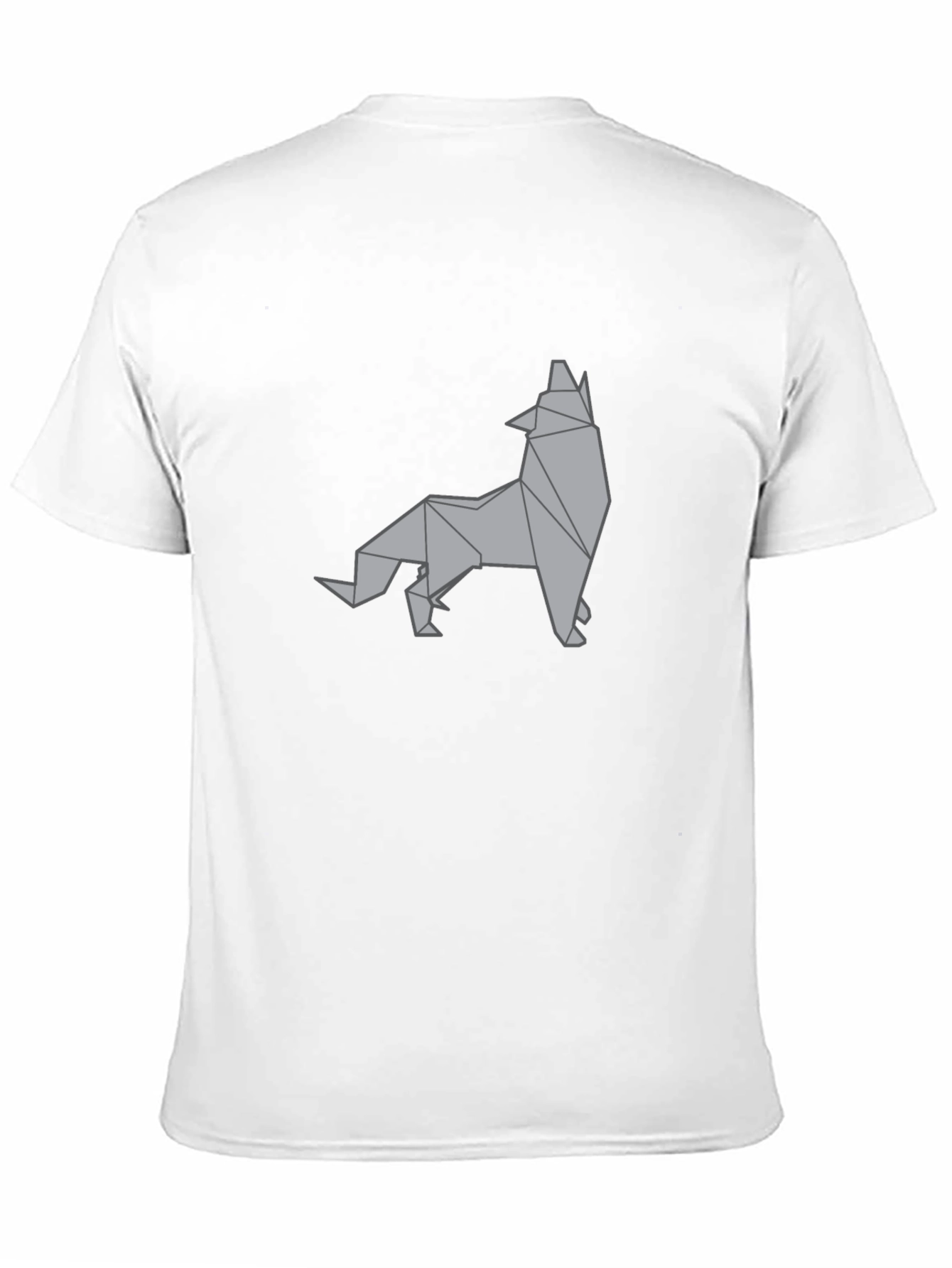 Geometric Wolf Graphic Tee - Stylish Menswear