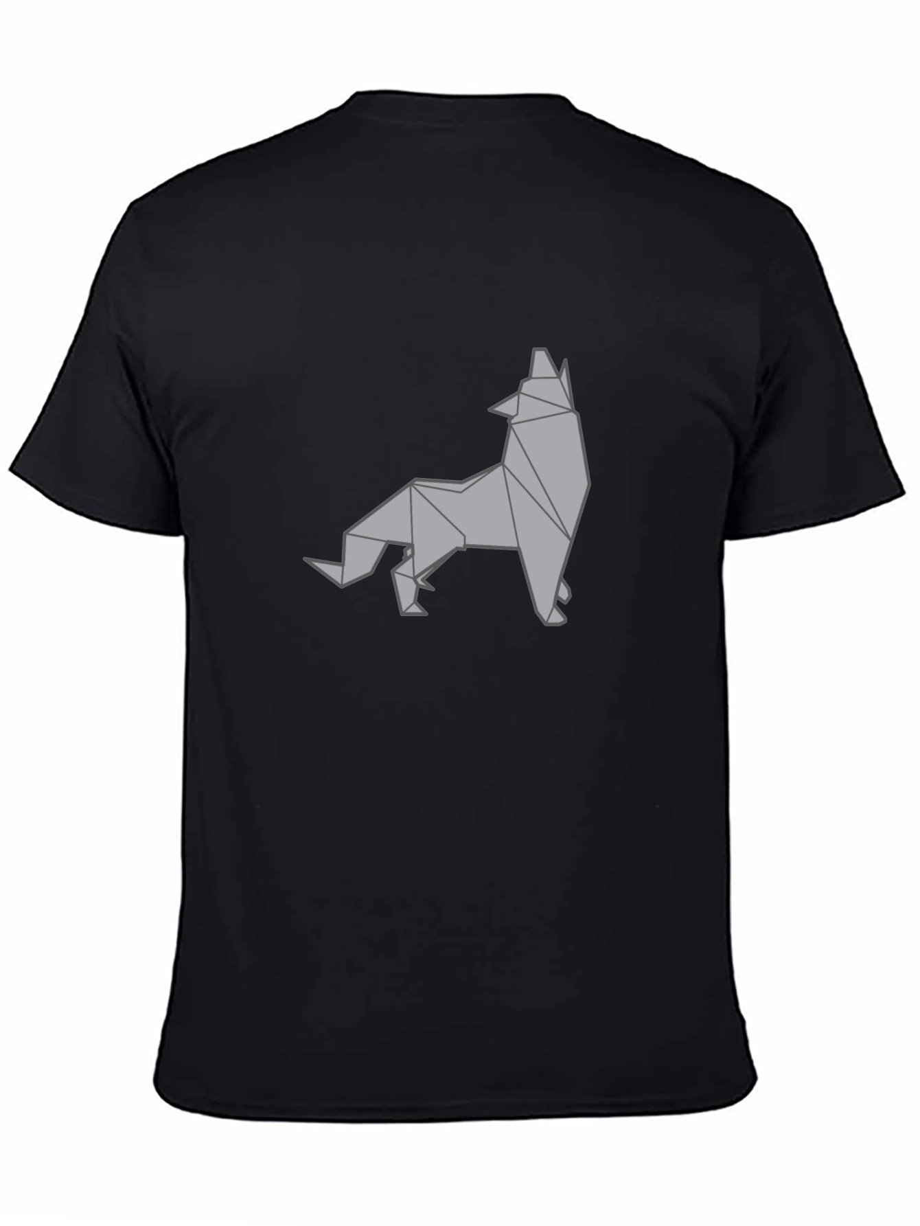 Geometric Wolf Graphic Tee - Stylish Menswear