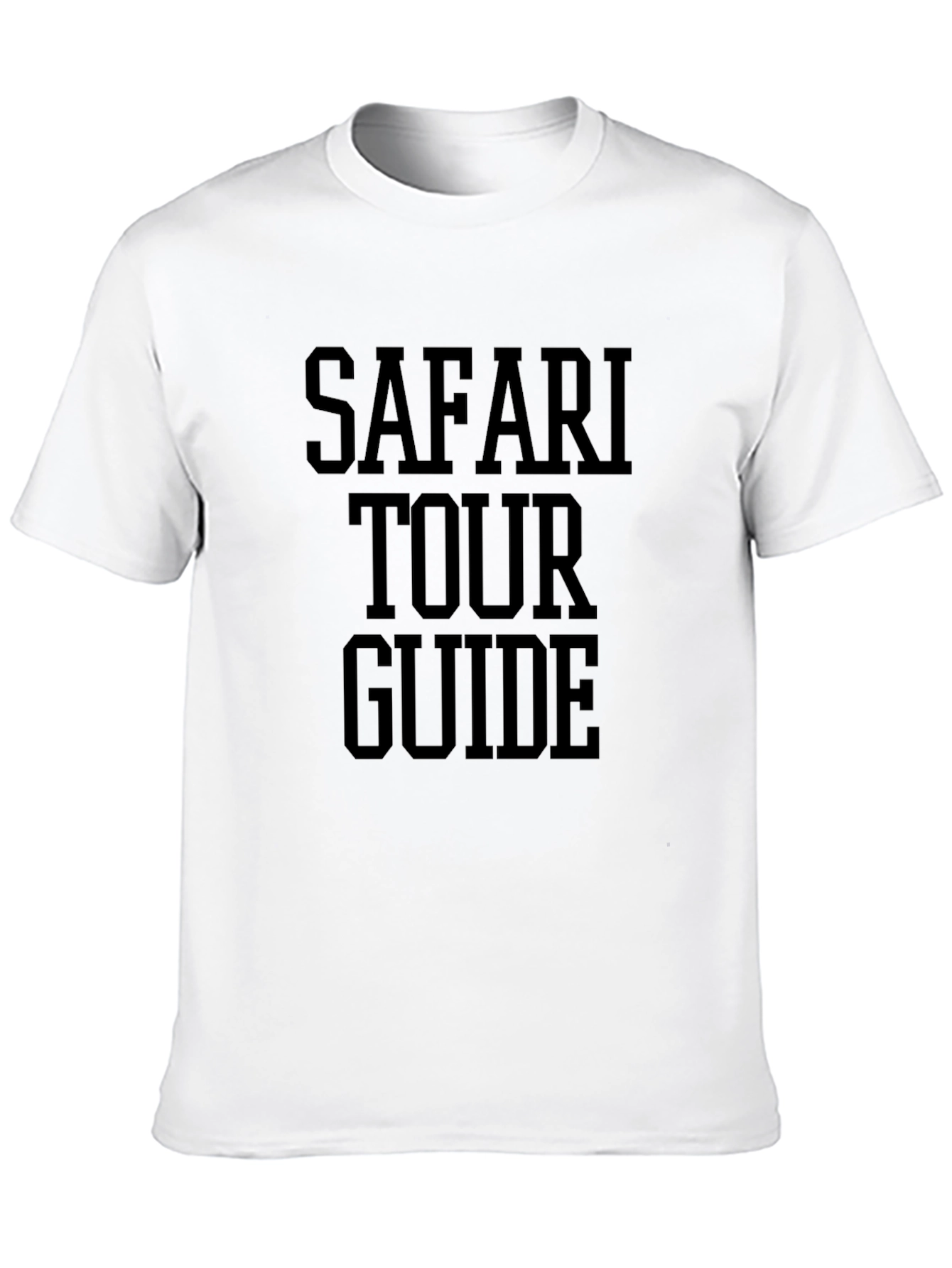 Safari Tour Guide T-Shirt - Black Graphic Tee