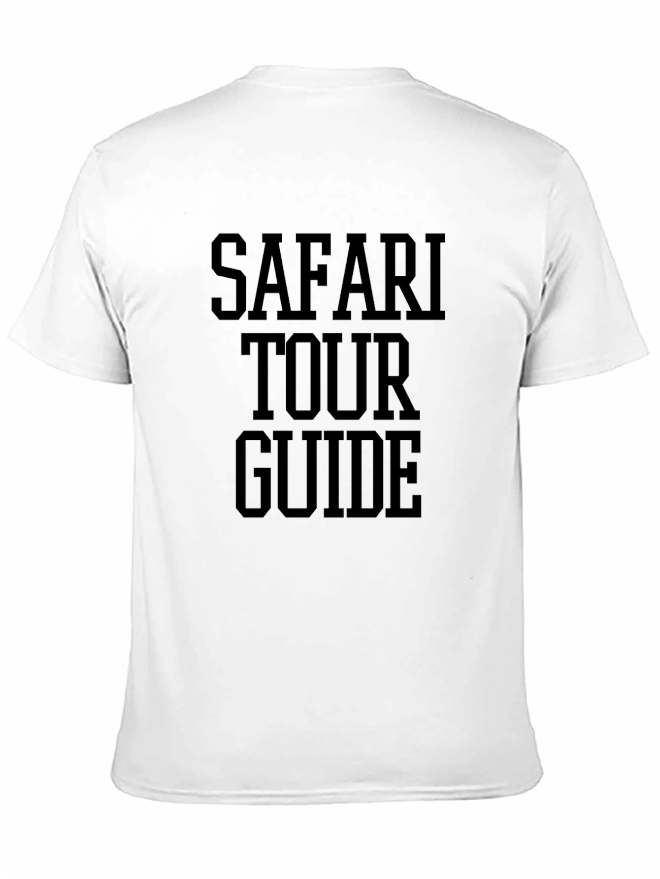 Safari Tour Guide T-Shirt - Black Graphic Tee