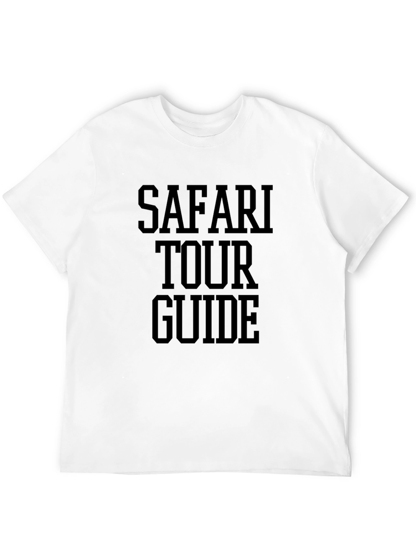 Safari Tour Guide T-Shirt - Black Graphic Tee