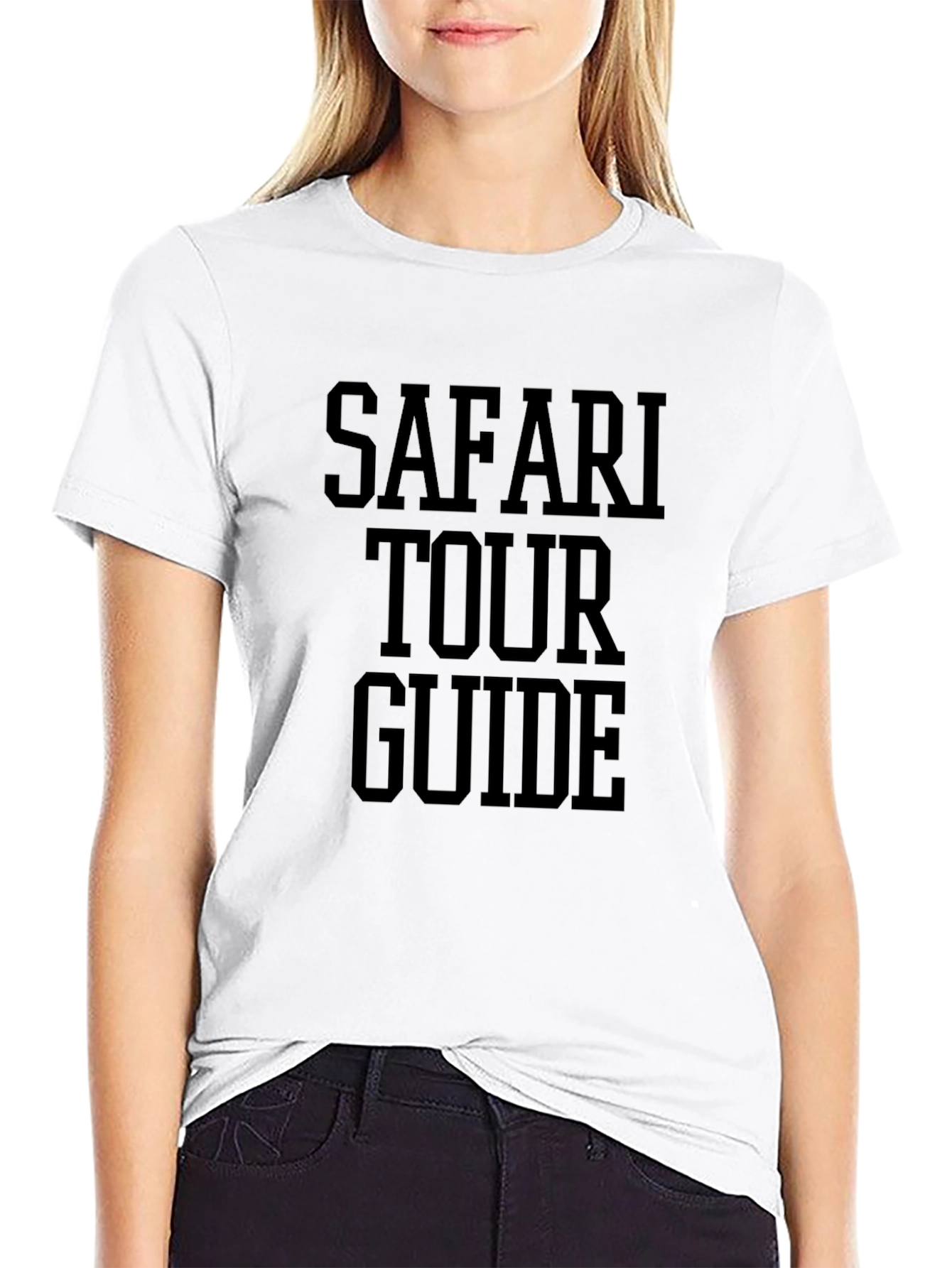 Safari Tour Guide T-Shirt - Black Graphic Tee