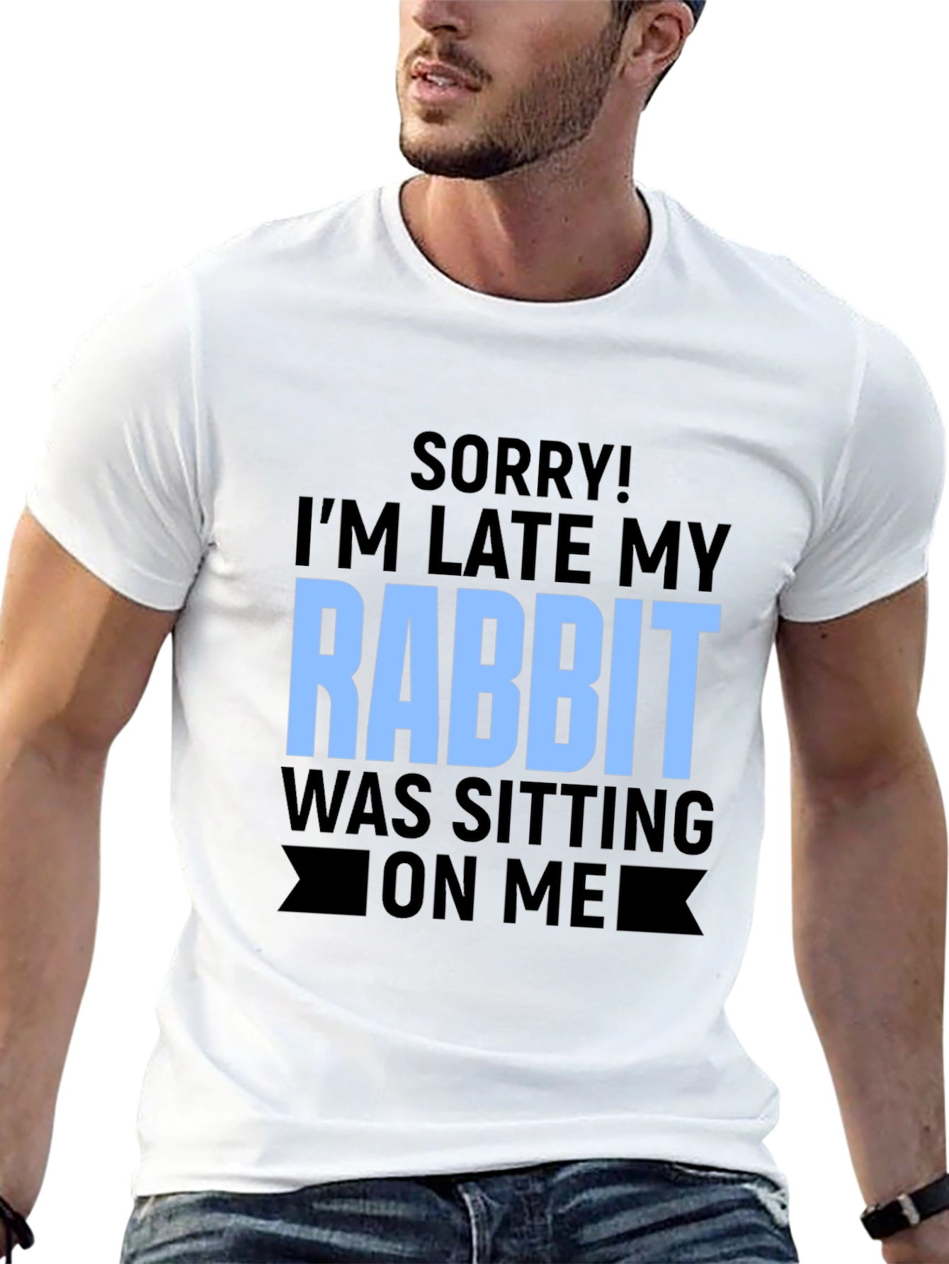 Funny Rabbit Sitting T-Shirt