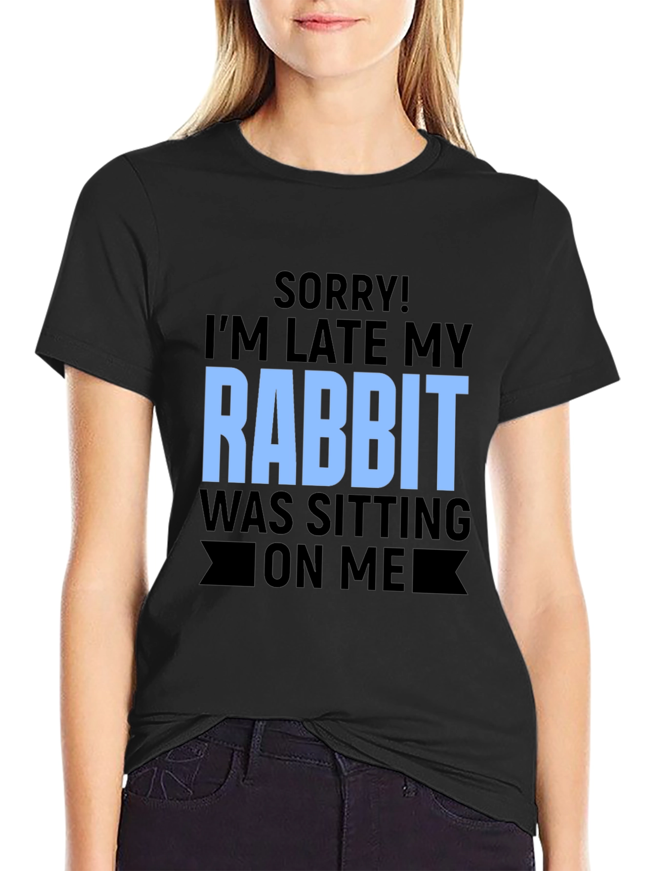 Funny Rabbit Sitting T-Shirt
