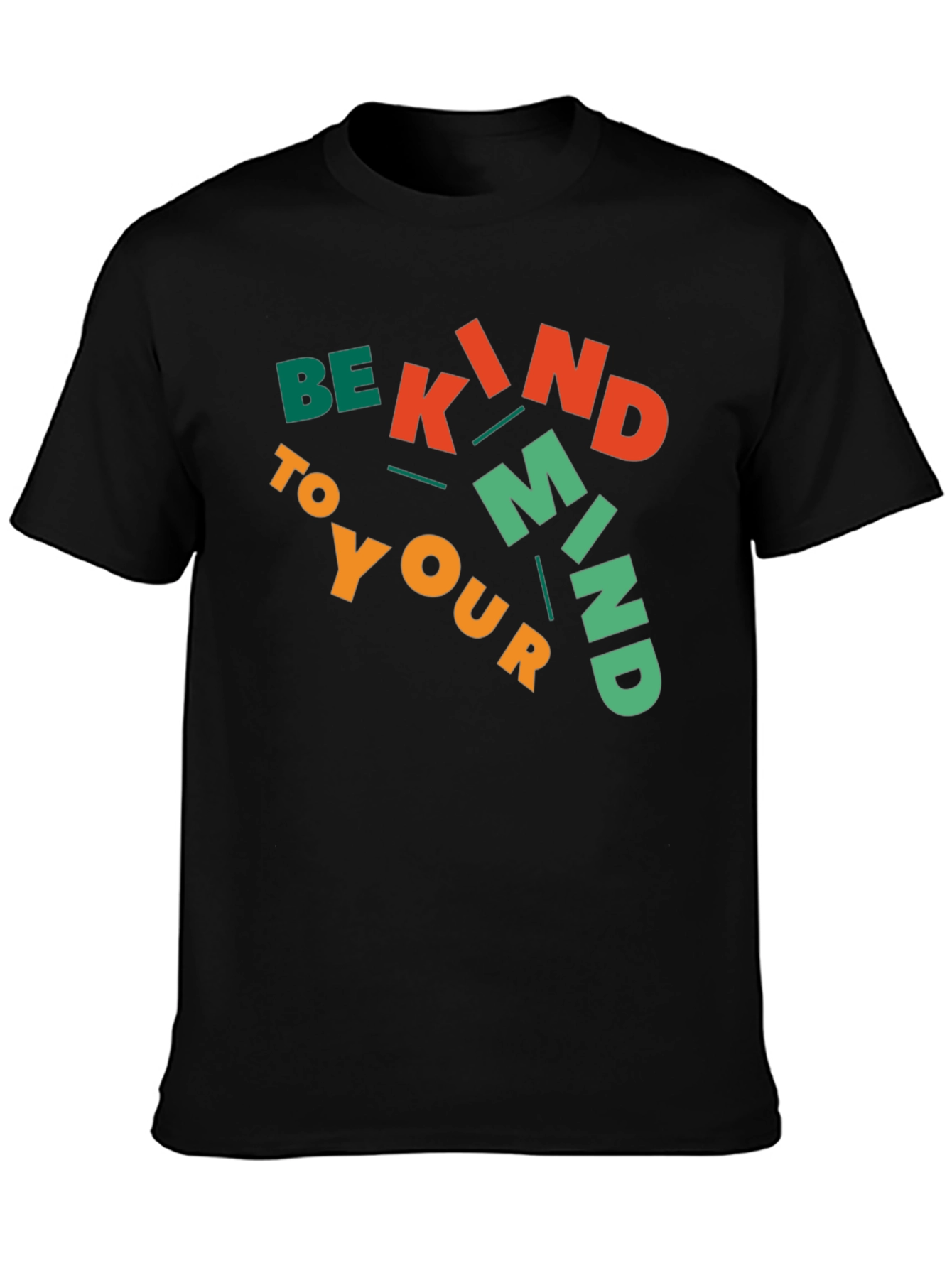 Be Kind To Your Mind Black Graphic Tee
