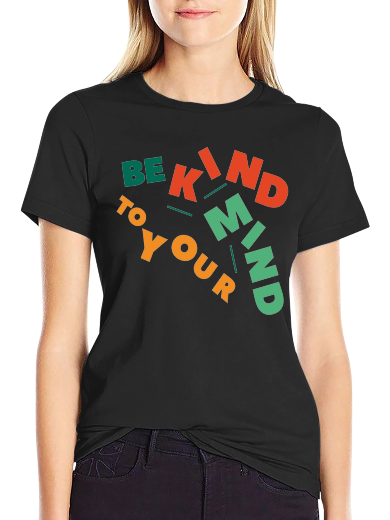 Be Kind To Your Mind Black Graphic Tee