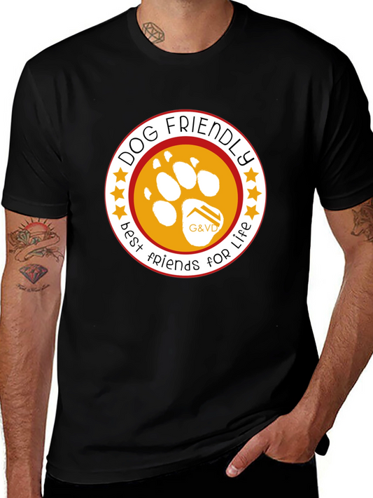 Dog Friendly Best Friends For Life Black T-Shirt