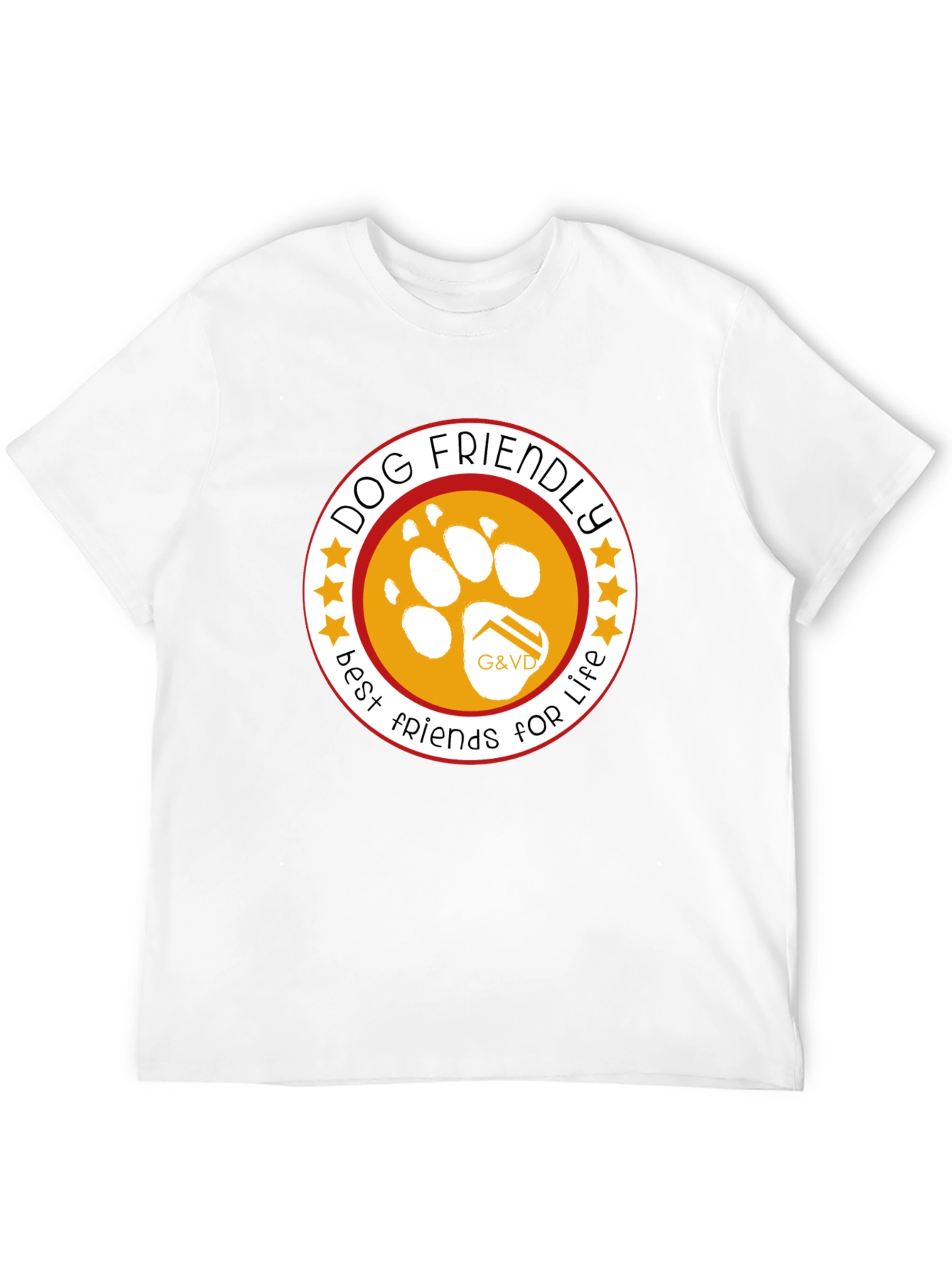 Dog Friendly Best Friends For Life Black T-Shirt
