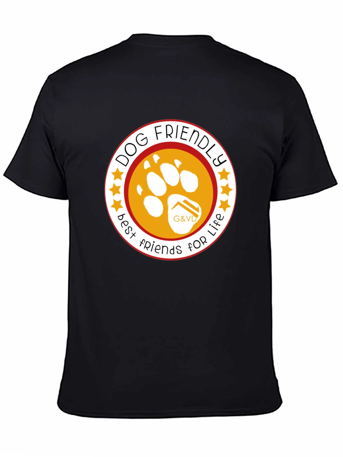 Dog Friendly Best Friends For Life Black T-Shirt