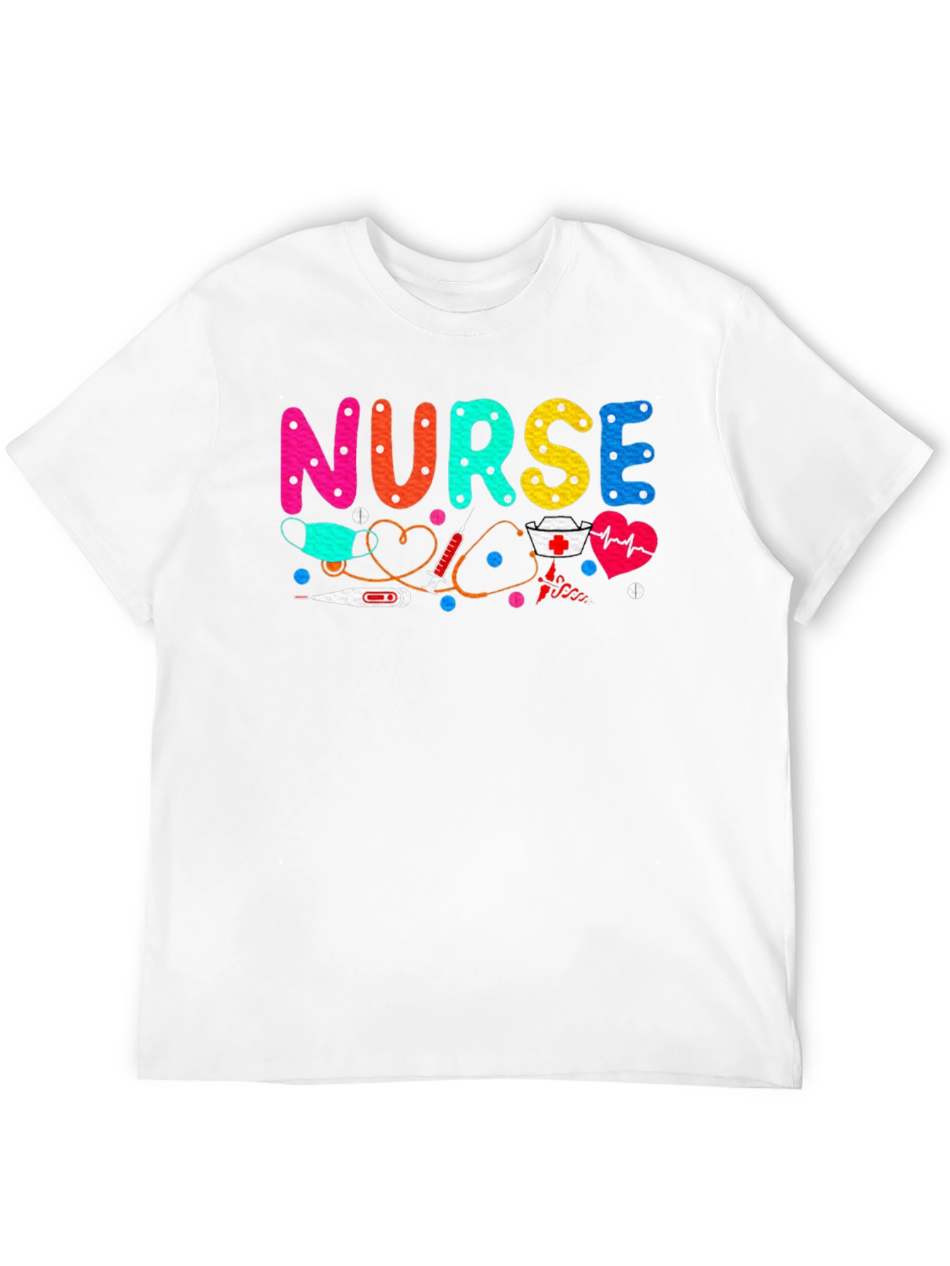 Nurse Graphic Tee - Black Cotton Comfort