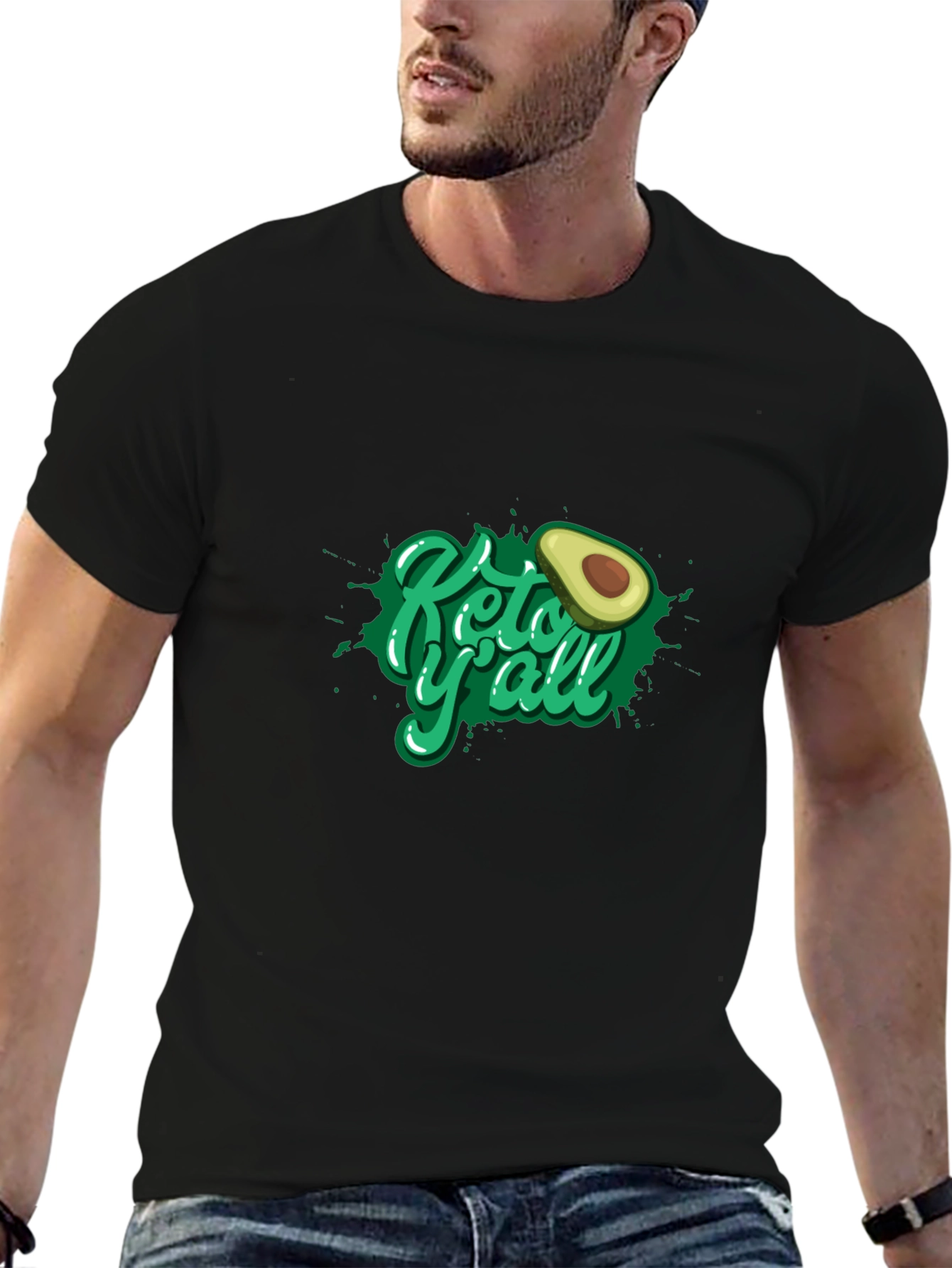 Keto Yall Avocado Graphic T-Shirt