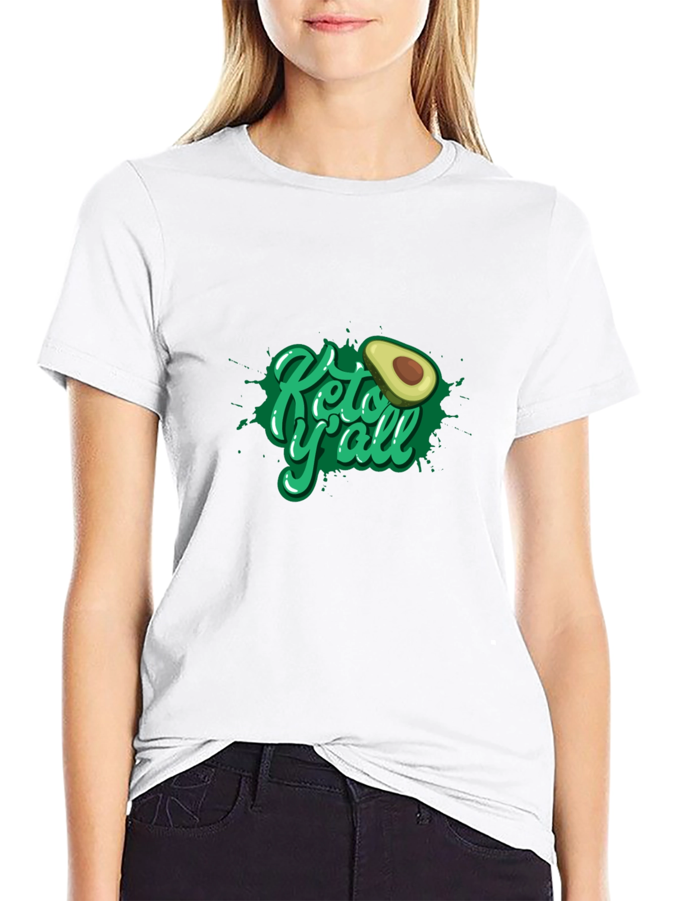 Keto Yall Avocado Graphic T-Shirt