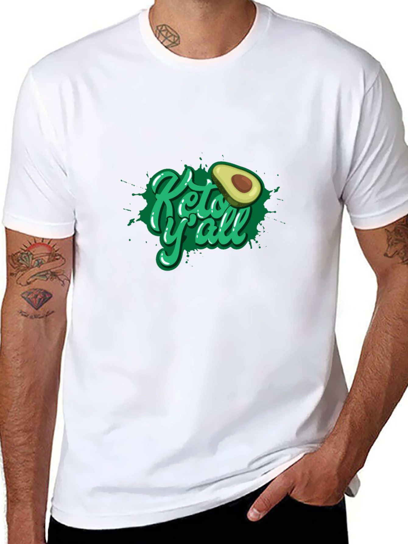Keto Yall Avocado Graphic T-Shirt