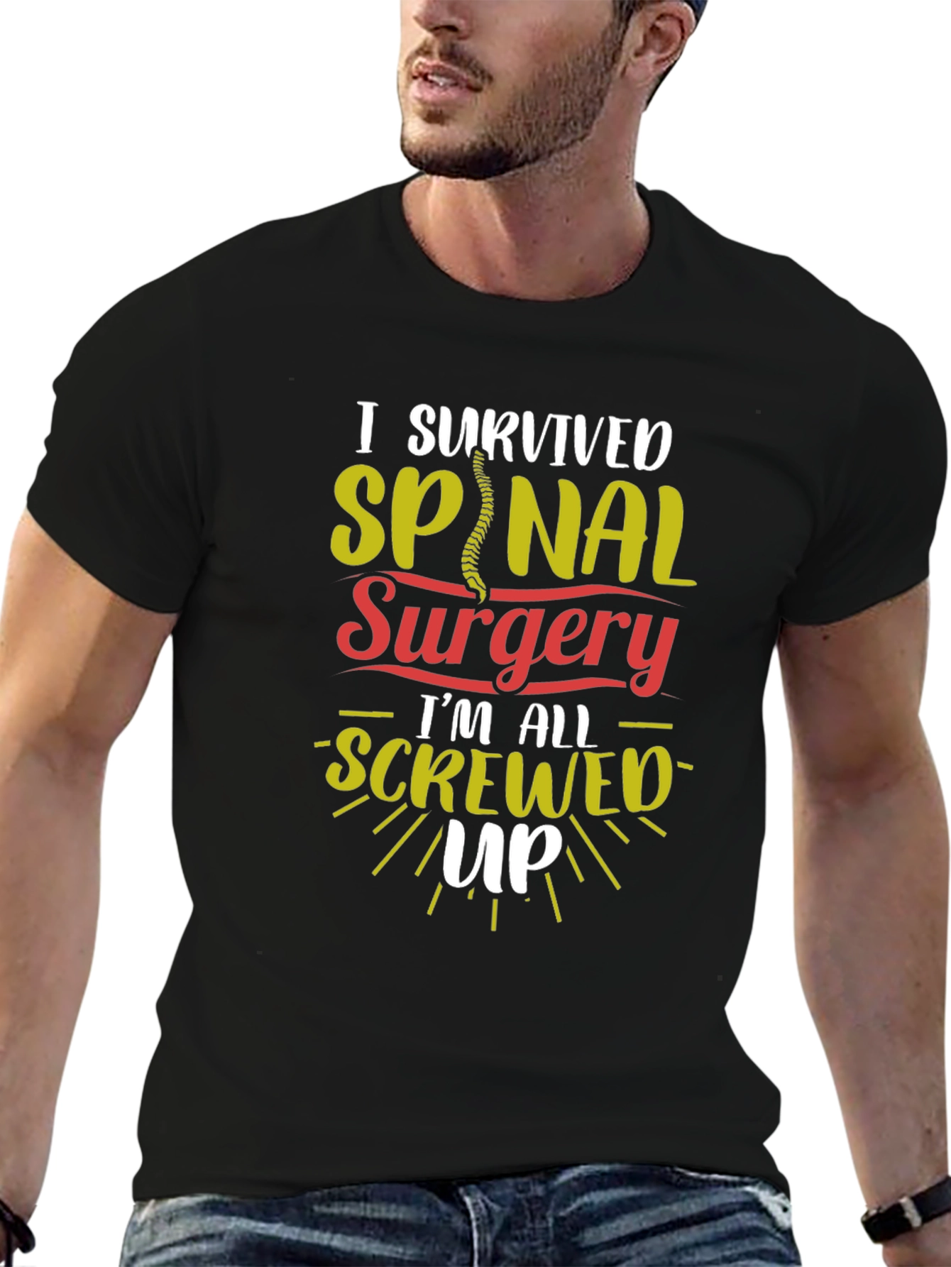 I Survived Spinal Surgery Graphic T-Shirt