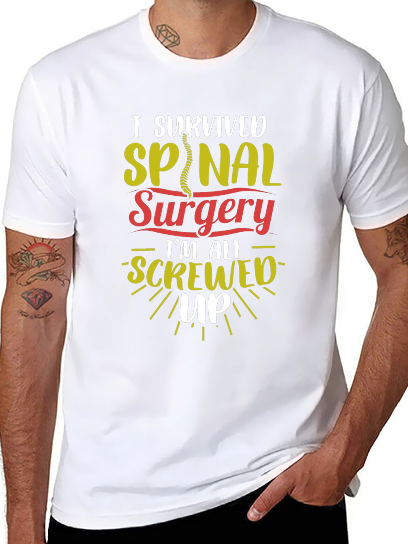 I Survived Spinal Surgery Graphic T-Shirt
