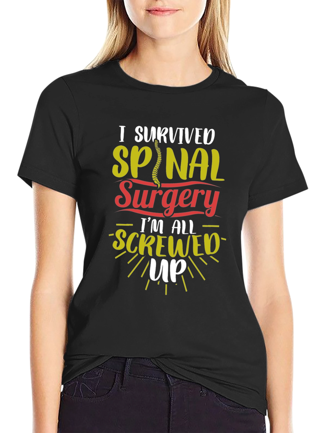 I Survived Spinal Surgery Graphic T-Shirt
