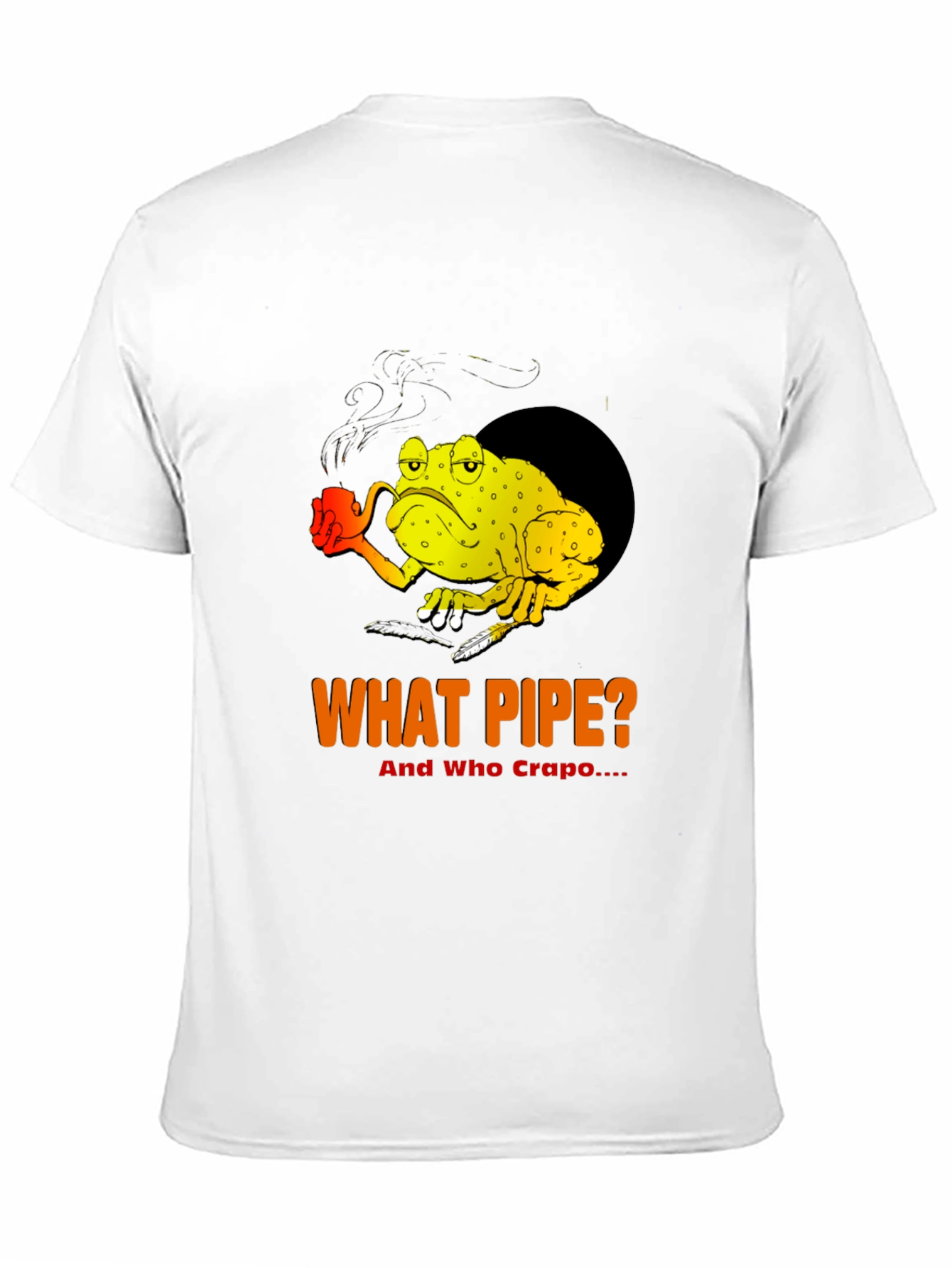 Humorous What Pipe? Frog Graphic T-Shirt