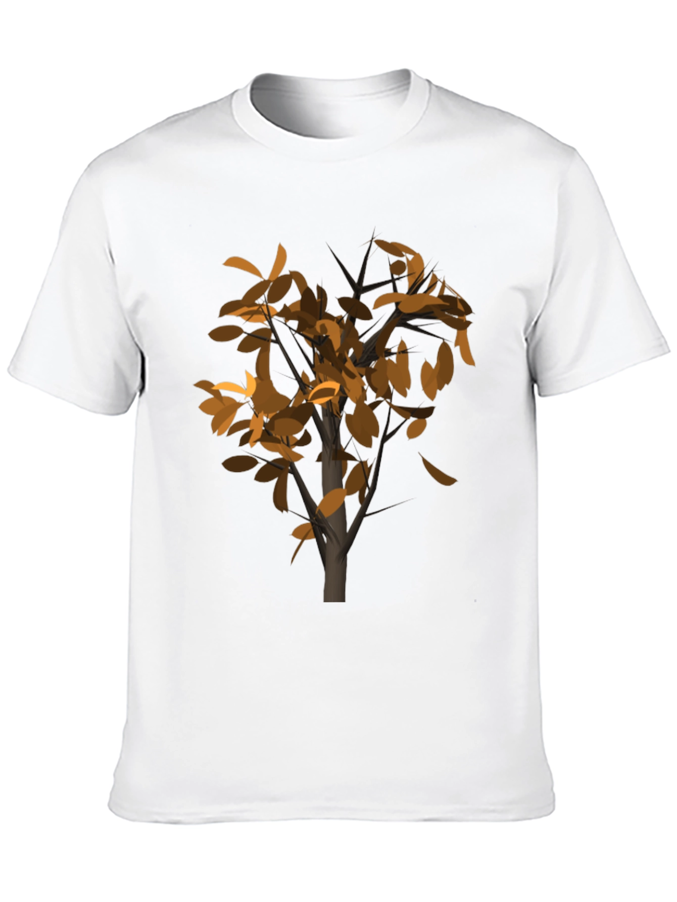 Abstract Tree Graphic Black T-Shirt