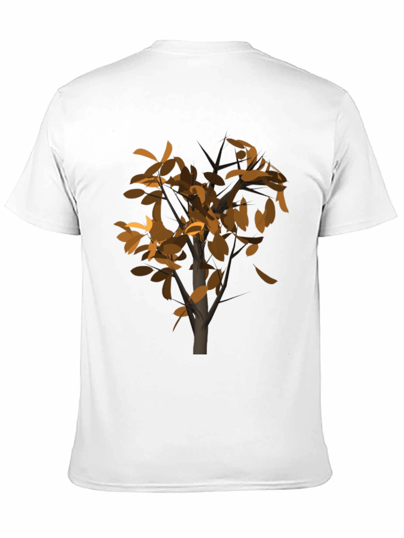 Abstract Tree Graphic Black T-Shirt