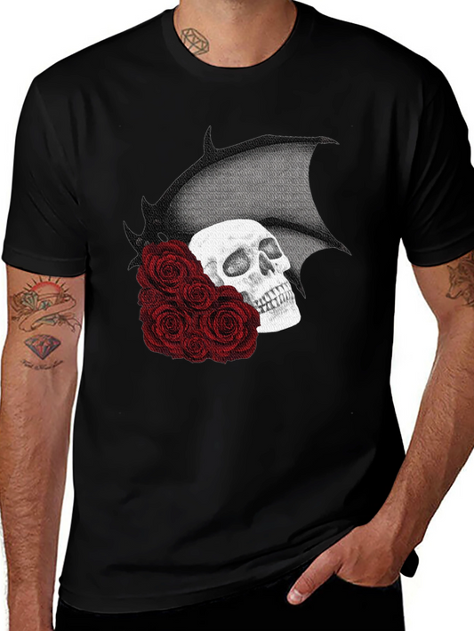 Skull & Roses Graphic T-Shirt
