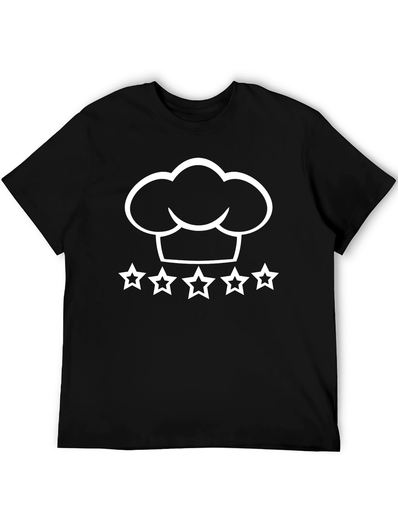 Chef Hat & 5 Stars Graphic T-Shirt