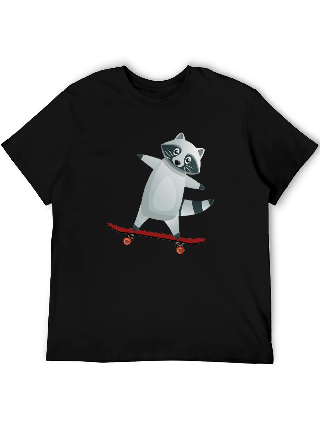 Raccoon Skateboarder Graphic Tee