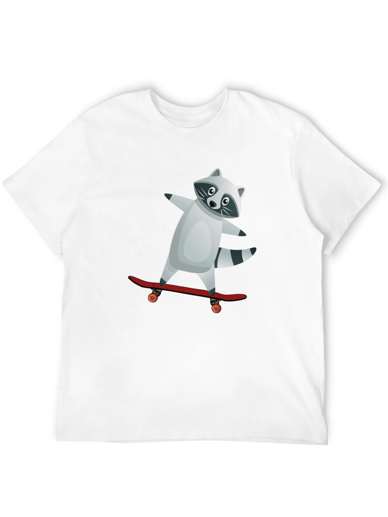 Raccoon Skateboarder Graphic Tee