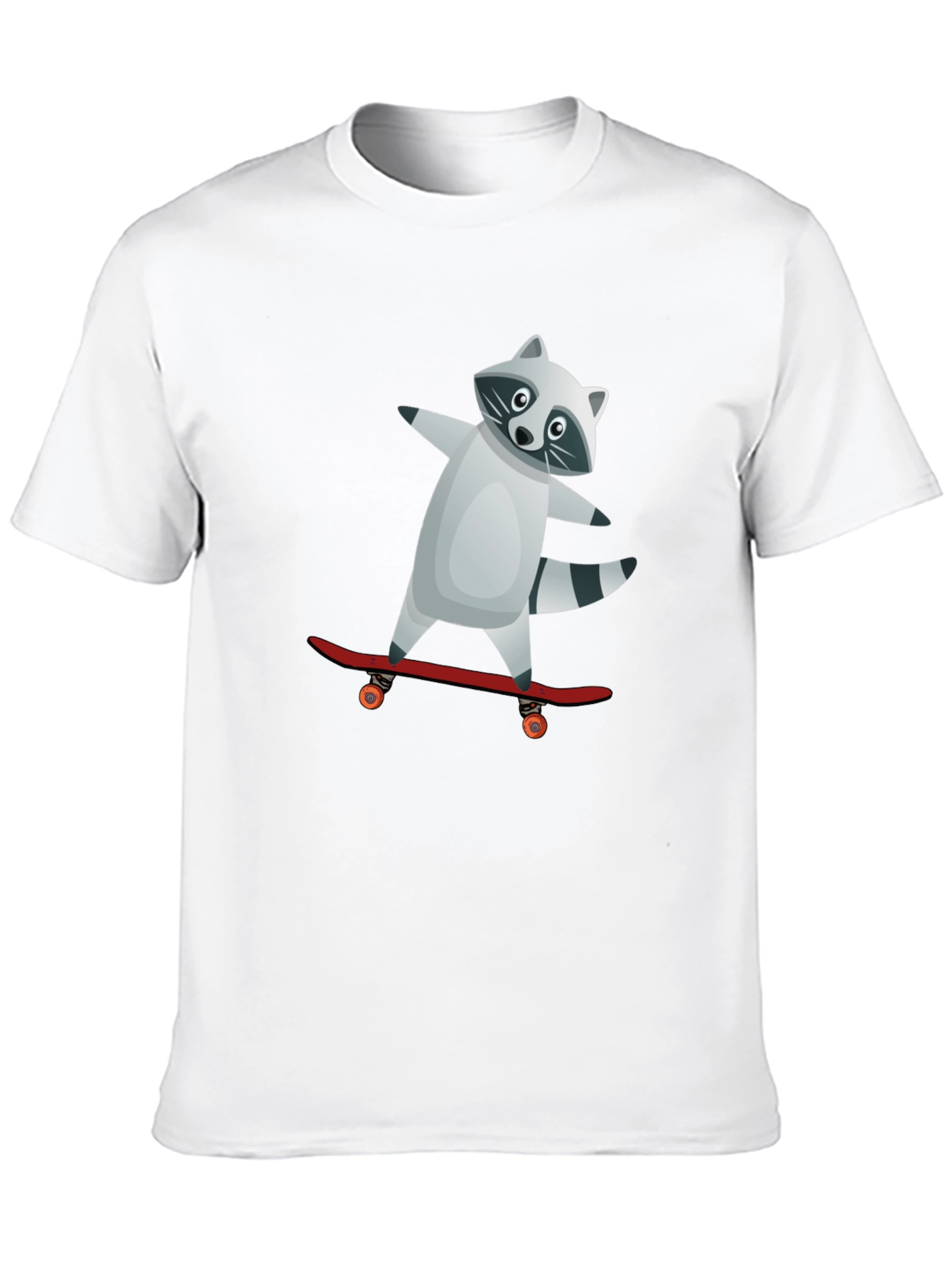Raccoon Skateboarder Graphic Tee