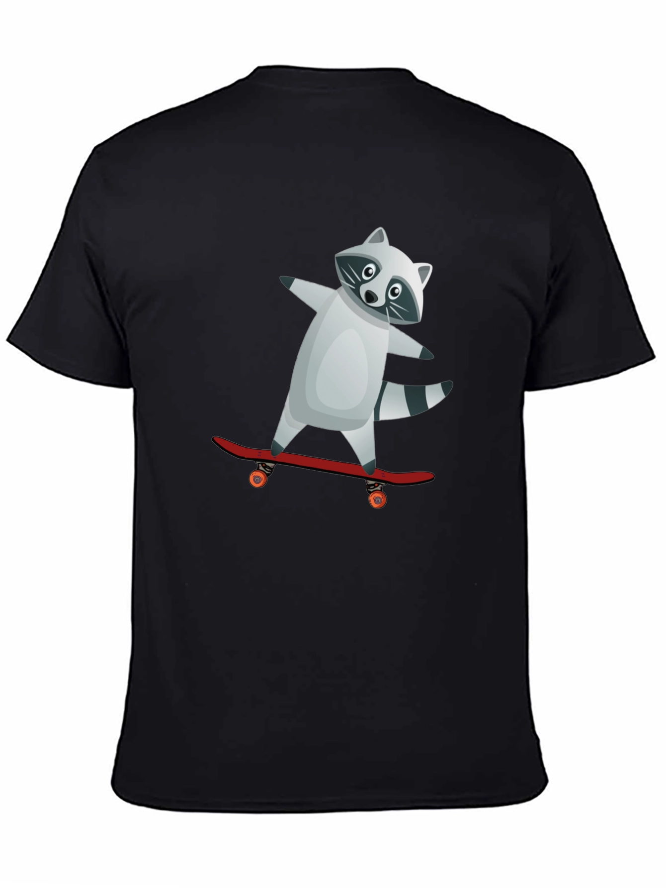 Raccoon Skateboarder Graphic Tee