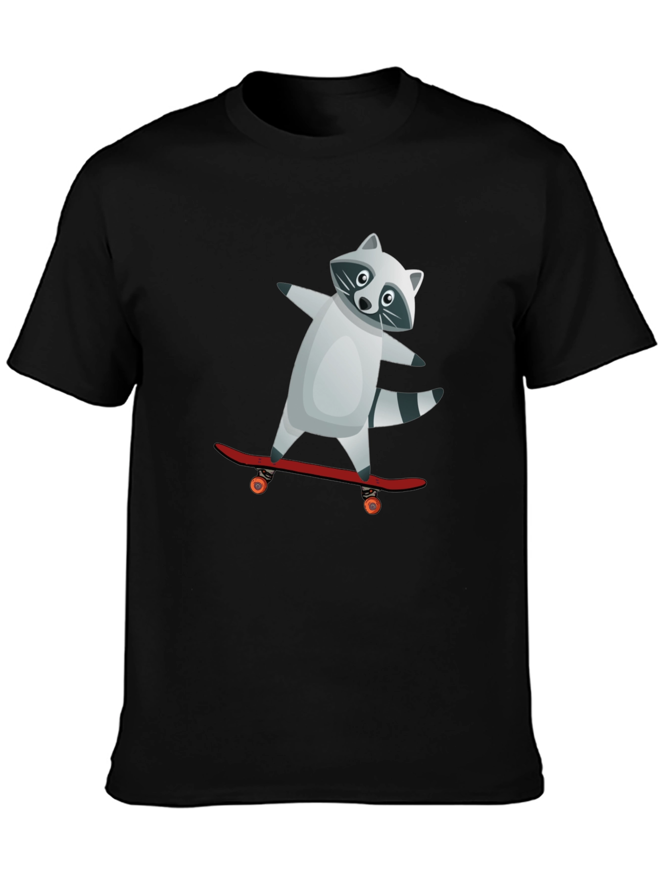 Raccoon Skateboarder Graphic Tee