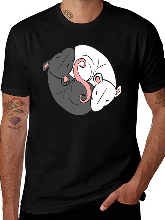 Yin Yang Rat T-Shirt - Balance & Harmony