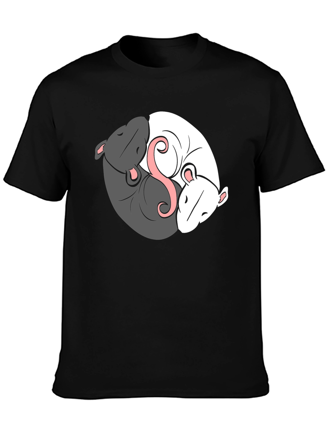 Yin Yang Rat T-Shirt - Balance & Harmony