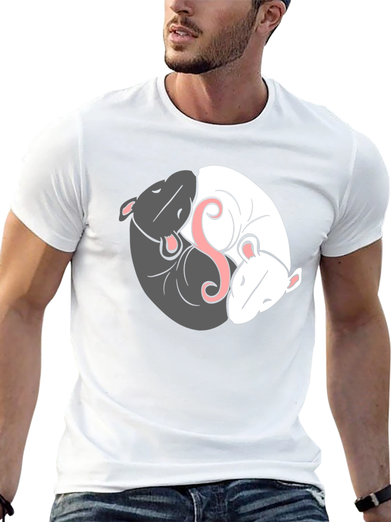 Yin Yang Rat T-Shirt - Balance & Harmony
