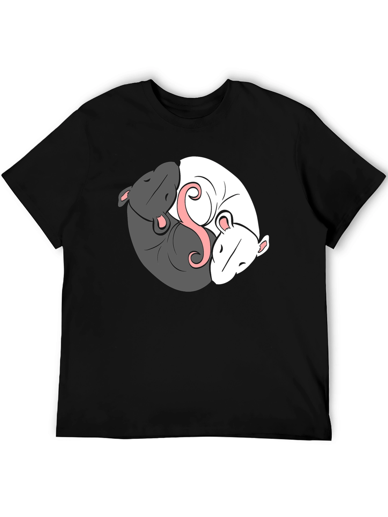 Yin Yang Rat T-Shirt - Balance & Harmony