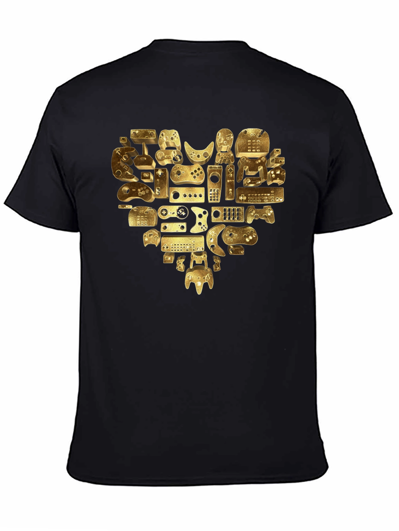 Gamer Heart T-Shirt - Golden Console Love Tee