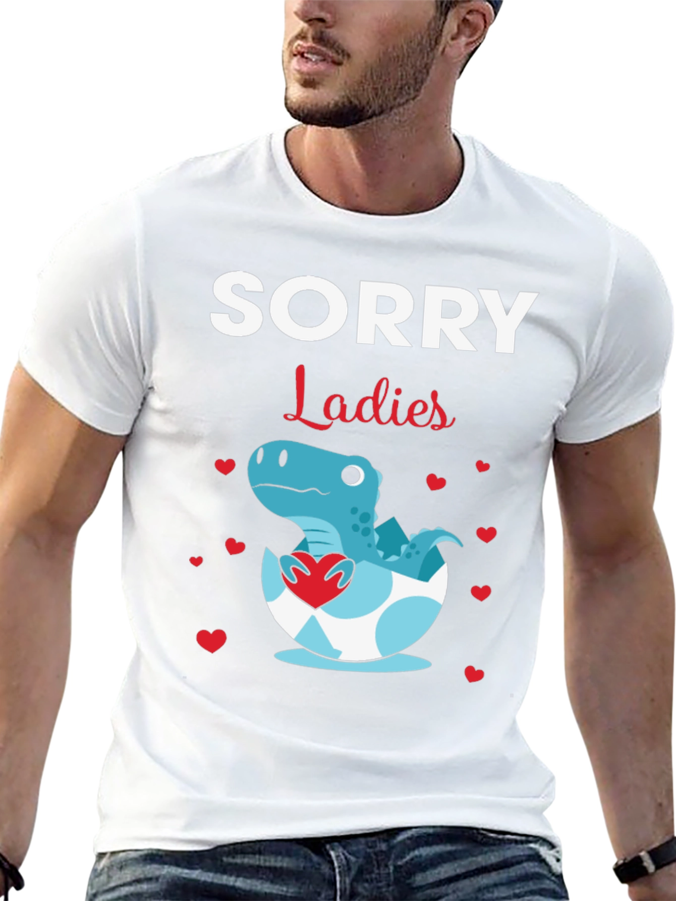 Sorry Ladies Dinosaur T-Shirt