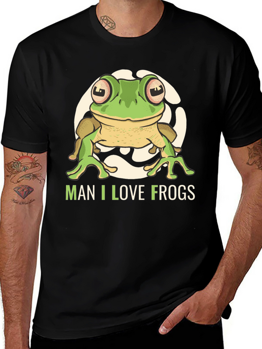 Man I Love Frogs Graphic T-Shirt