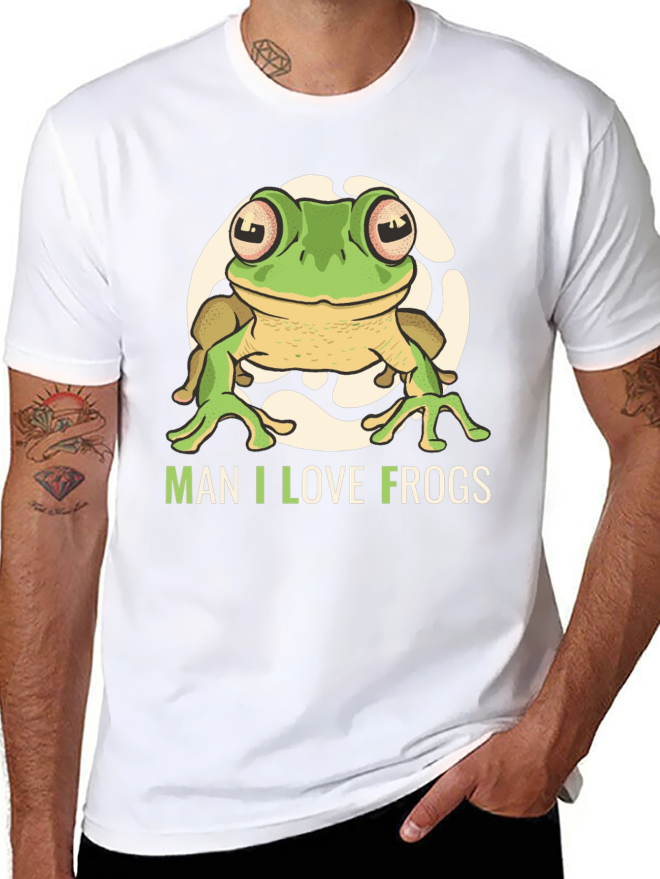 Man I Love Frogs Graphic T-Shirt