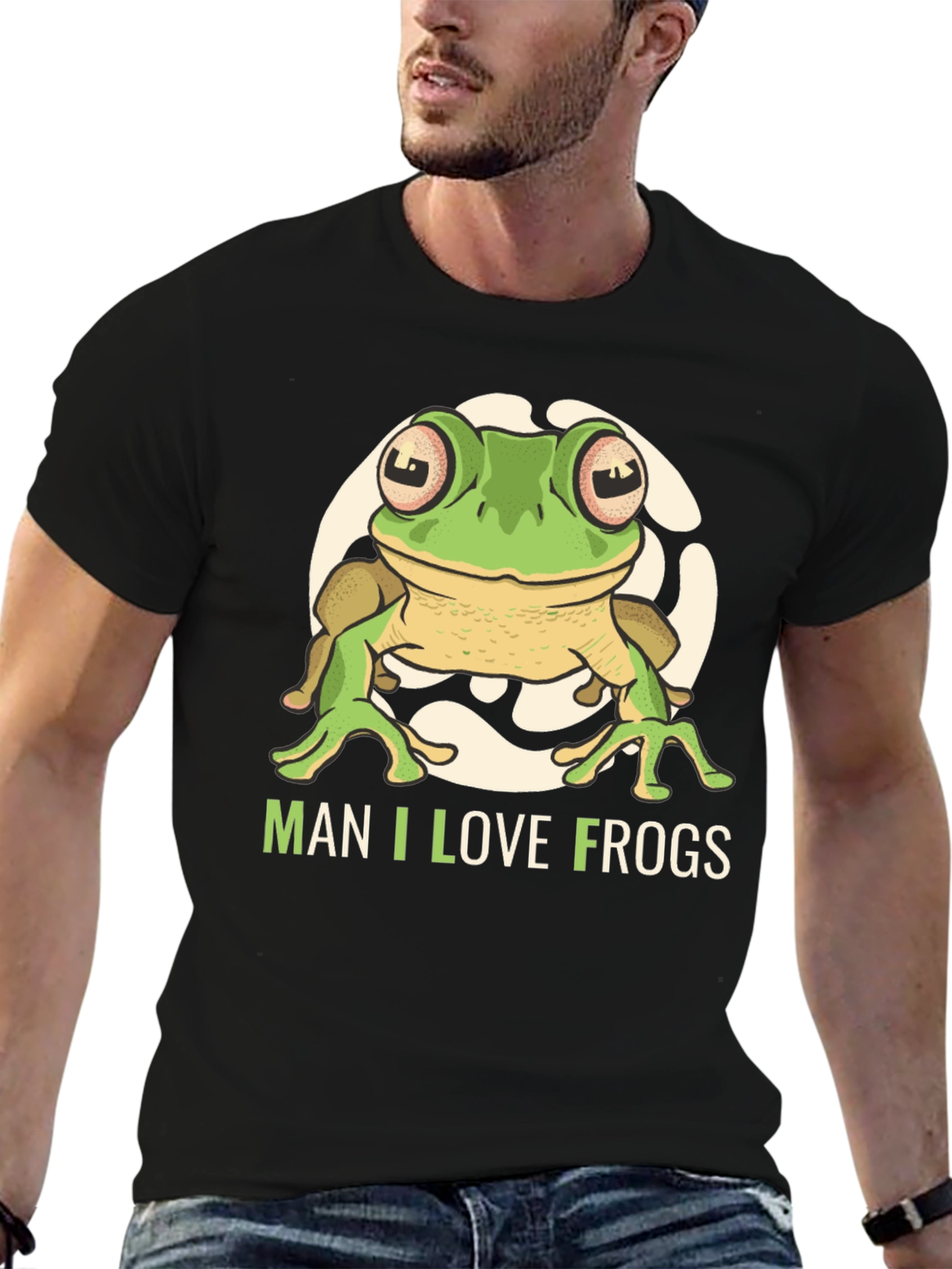 Man I Love Frogs Graphic T-Shirt