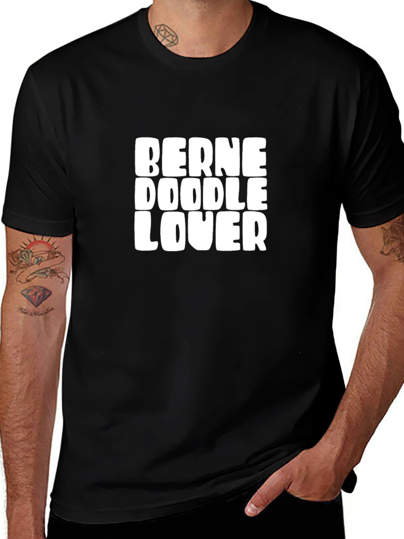 Berne Doodle Lover Black T-Shirt