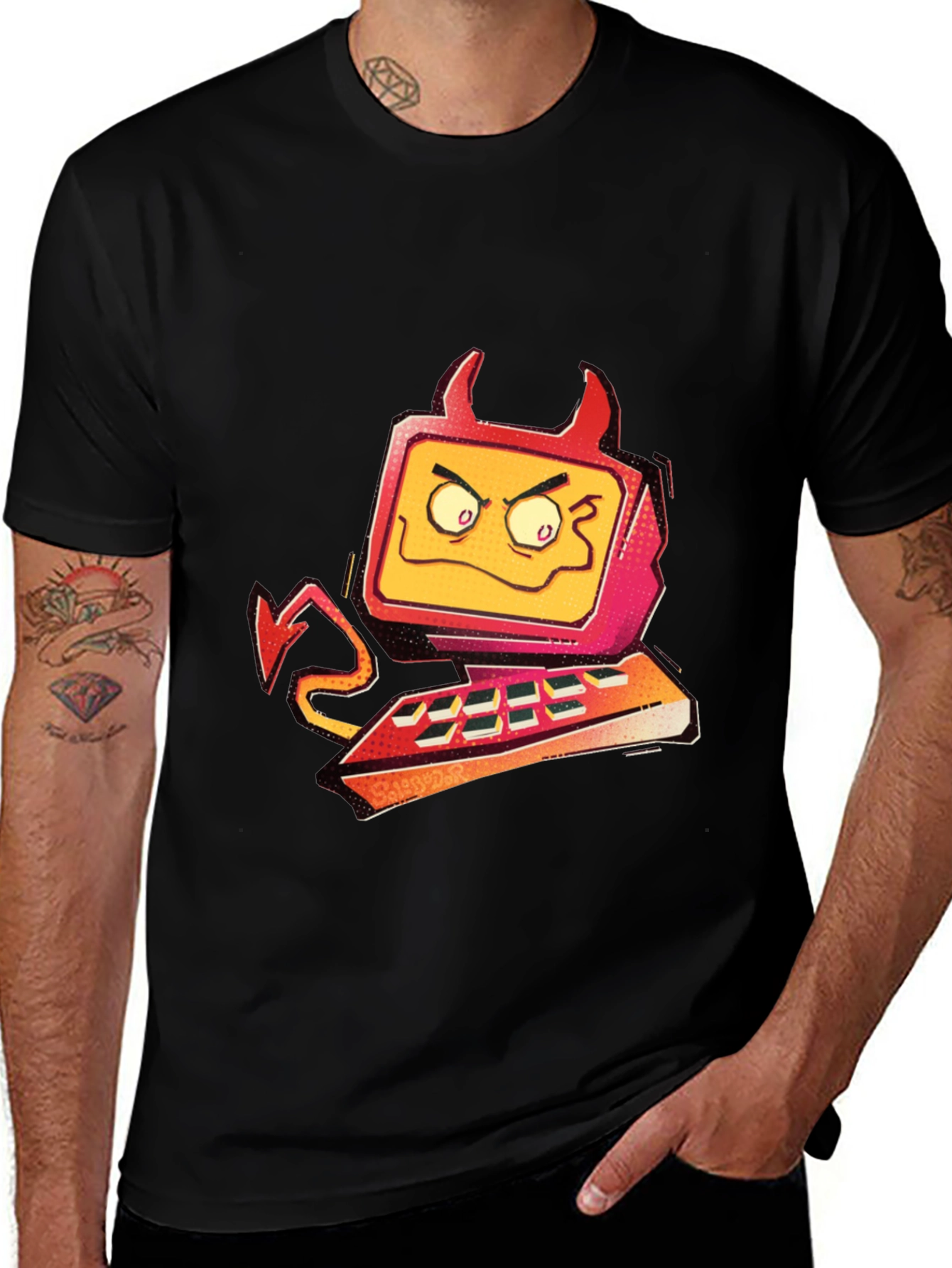 Devil Computer Graphic T-Shirt