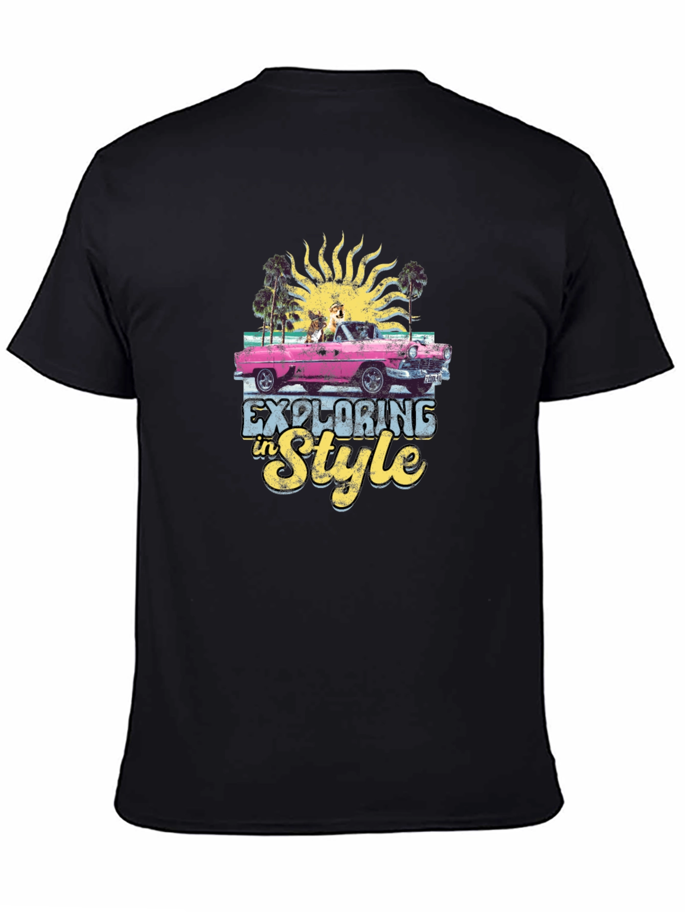 Exploring in Style Black Graphic Tee