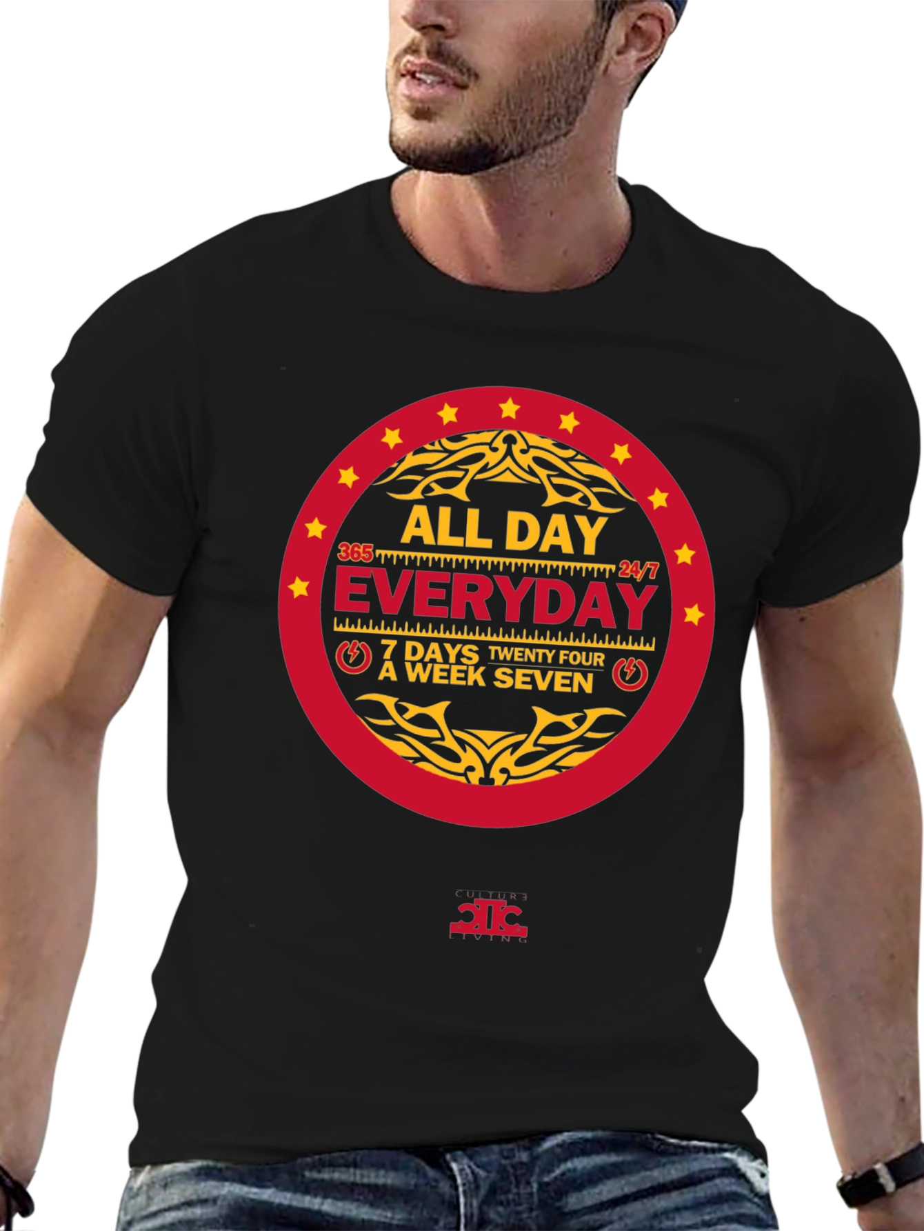 All Day Everyday Black T-Shirt