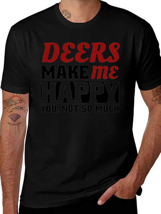 Deers Make Me Happy Graphic Tee