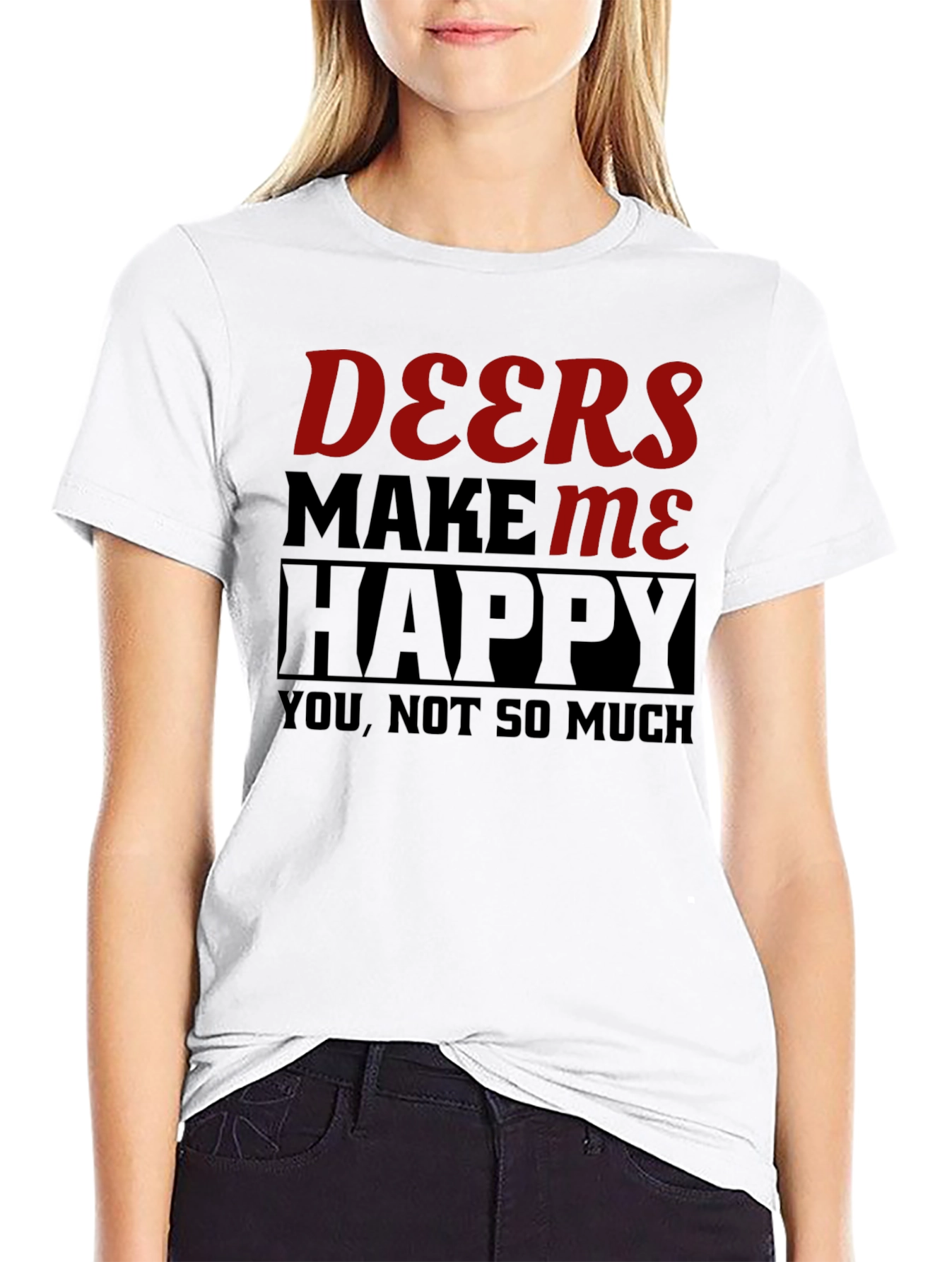 Deers Make Me Happy Graphic Tee