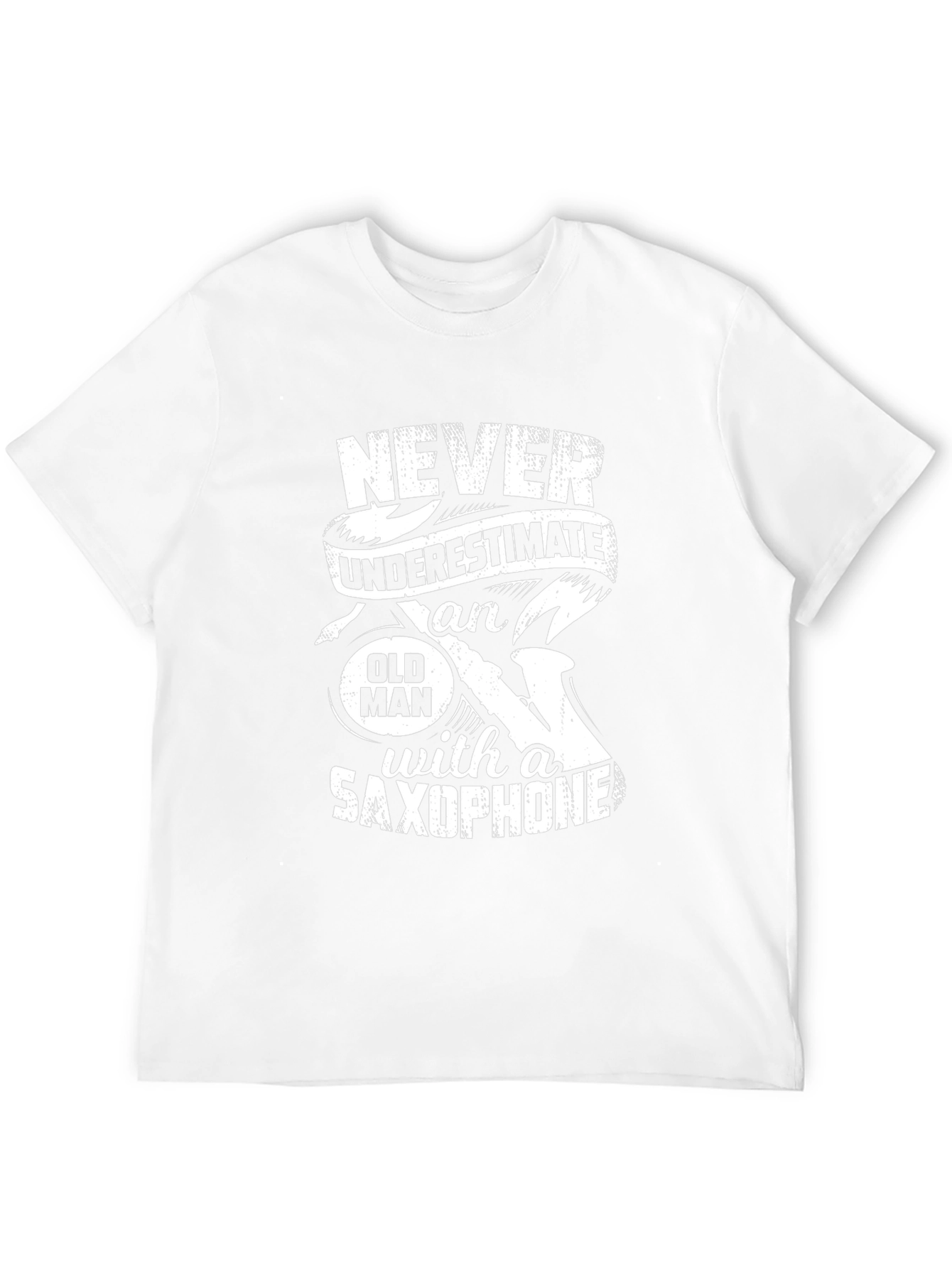 Never Underestimate Old Man Saxophone T-Shirt