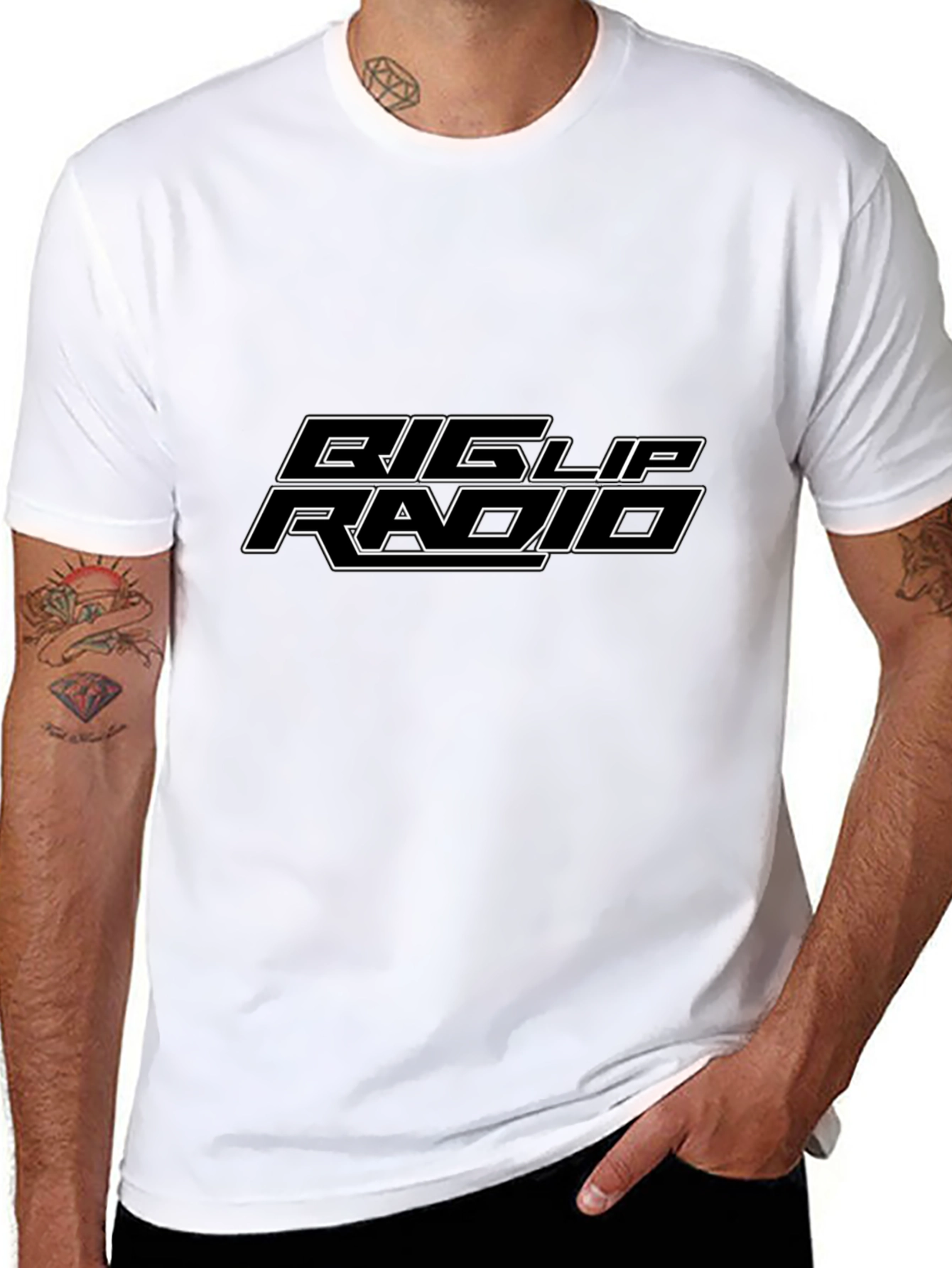 Big Lip Radio Black Graphic Tee