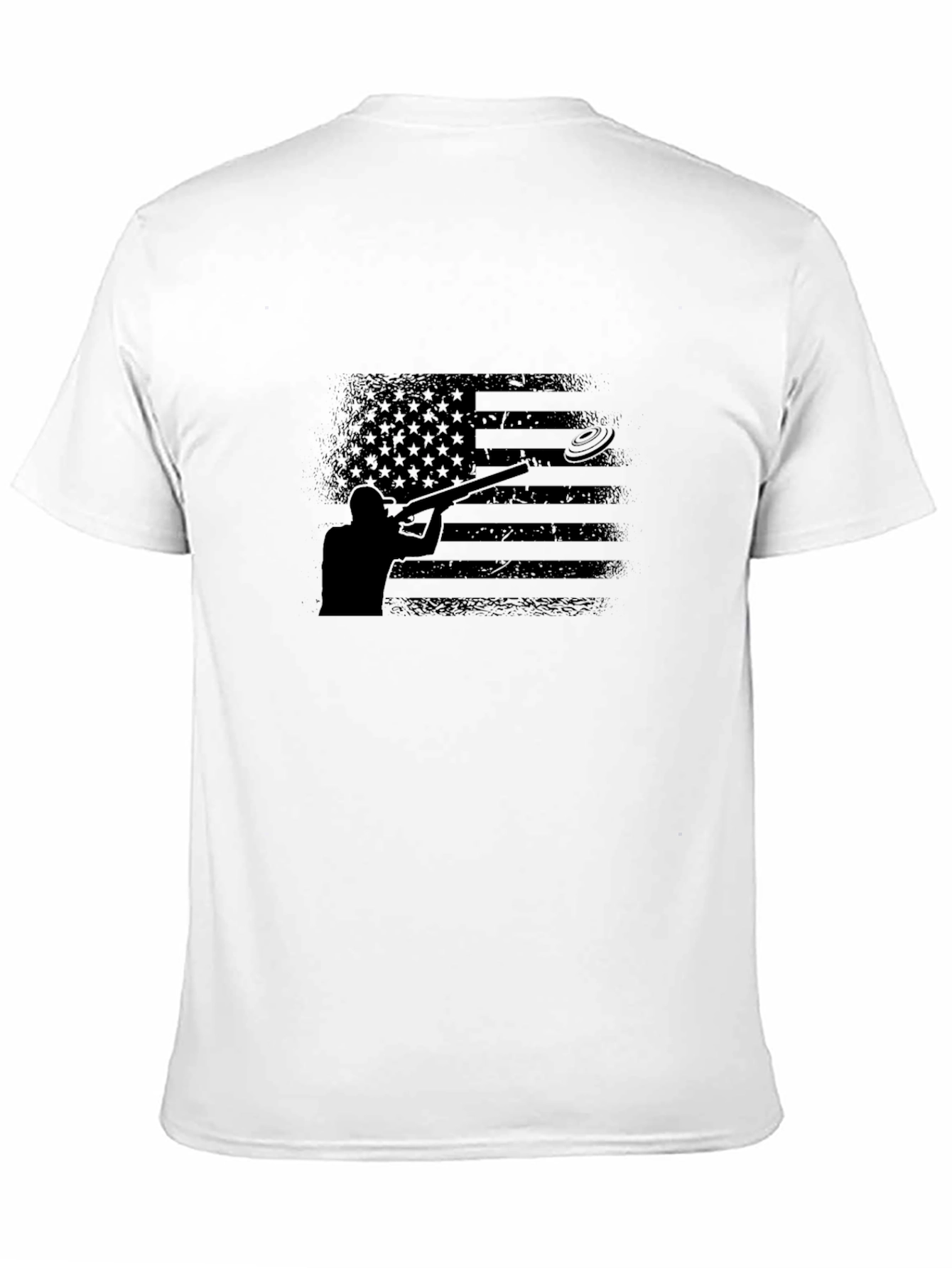 Skeet Shooting American Flag Graphic Tee