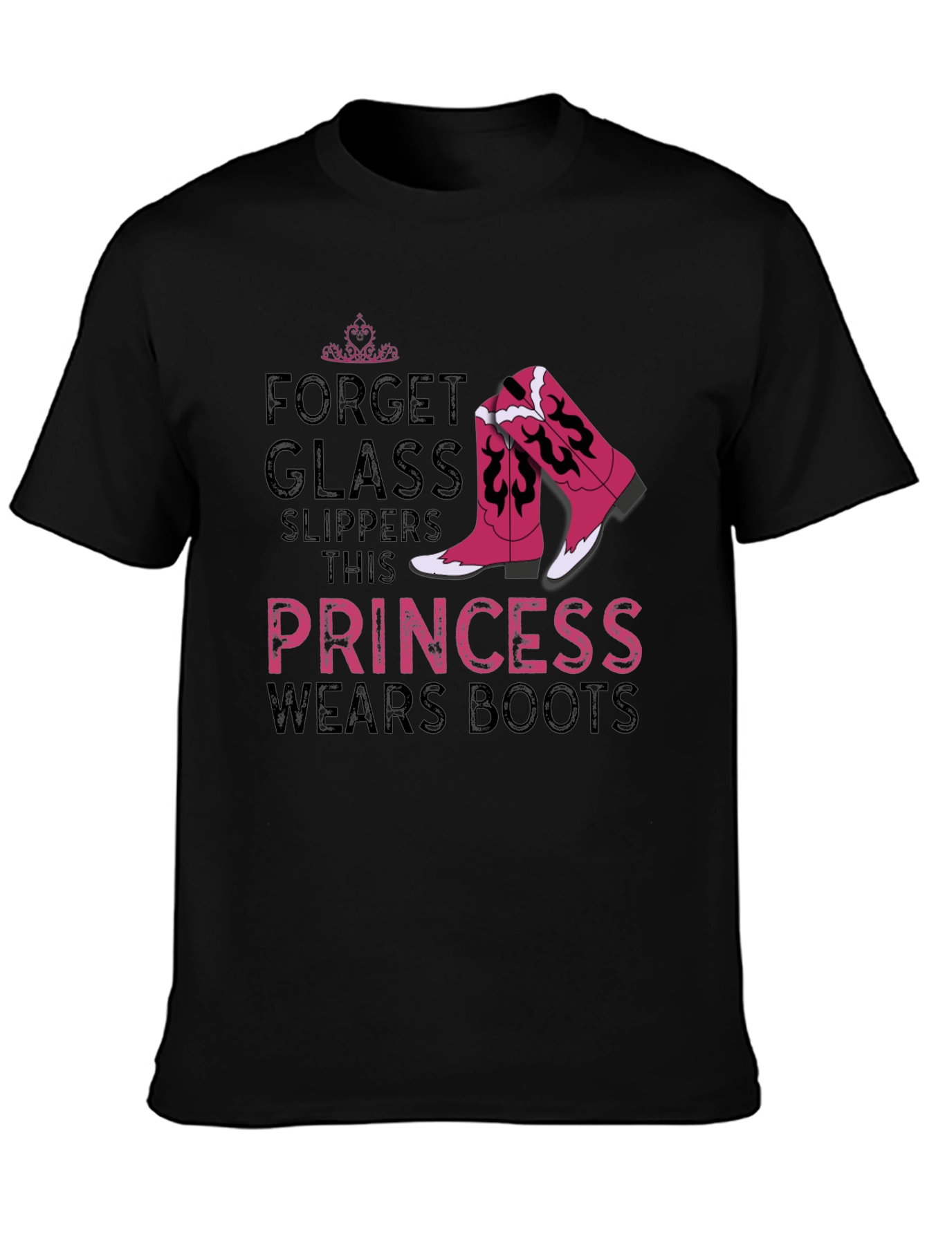 Princess Wears Boots Graphic T-Shirt